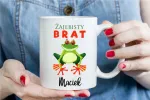 Dovanosvisiems Pagalvės ir puodelio rinkinys broliui dovanų su juokingu tekstu