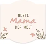 Grafik-werkstatt gėlių sveikinimai vasaros gėlių mi&scaron;inys | mini terakotos vazonėlis su sėklomis | geriausia mama pasaulyje, oranžinė