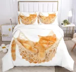 Iuntweie patalynės komplektas su katėmis 220 x 240 cm, 3d katės motyvo patalynės komplektas vaikams su užtrauktuku, patogūs mikropluo&scaron;to patalynės komplektai (cat-3, 220 x 240 cm)