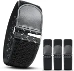 Velcro dirželiai (4 vnt., juodi, 46,5 x 5 cm) - tvirti nailoniniai diržai su velcro tvirtinimu laikiniam tvirtinimui ir suveržimui