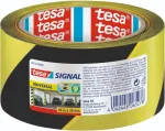 Tesa 210321 įspėjamoji juosta, geltona/juoda, 66m x 50mm