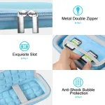 Lacdo apsauginis i&scaron;orinio kietojo disko dėklas, skirtas sandisk extreme pro/sandisk extreme portable i&scaron;oriniam ssd sdssde81 sdssde80 500gb 1tb 2tb 4tb usb-c eva kelioniniam dėklui, sky mėlynas