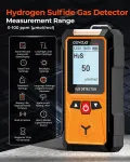 Goyojo dujų detektorius, 0&ndash;100 ppm (&mu;mol/mol) vandenilio sulfido dujų monitorius, elektrocheminis H₂s jutiklis su garsiniais ir optiniais aliarmais bei Lcd ekranu