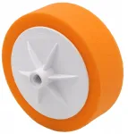 Poliravimo kempinė vidutinė oranžinė pad 150mm M14