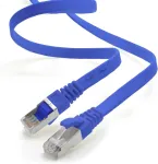1attack.de 15 m - mėlyna - 1 vnt Cat.7 gigabitinis ethernet Lan plok&scaron;čias kabelis (rj45) tinklo kabelis, neapdorotas kabelis (10 Gbit/s) instaliacinis kabelis plonas suderinamas su Cat.5 - Cat.5e - Cat.6