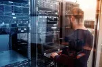 &Scaron;akotuvas Cat6a tinklo kabelis 7,5m, mėlynas, 5 vnt., S-ftp, 10gbps