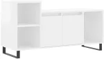 TV staliukas Televizoriaus spintelė, balta, 100x35x55cm, mediena, blizgi