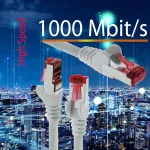 1Attackde Cat6 Ethernet tinklo kabelis, 1m, baltas, 10 vnt.