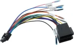 Automagnetola 1 vnt. 20 kontaktų į Iso laidų jungties adapteris 20 kontaktų Iso automobilio radijo adapterio pakeitimas, 20 kontaktų ki&scaron;tukas, Iso kabelio jungtis, universalus priedų kabelis su vairo ir atbulinės eigos valdymo linijomis