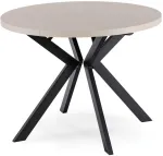 Mebel Elite I&scaron;skleidžiamas apvalus stalas LUKAS, 100&ndash;250 cm, ka&scaron;myro ir juodos spalvos