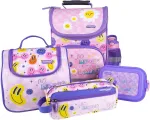 Keyroad penalas mergaitėms ir berniukams - penalas mokyklinėms prekėms - penalas mokyklai / penalas mokyklai / tema: violetinė &scaron;ypsena / 21,5 x 9 x 5,5 cm, violetinis, vaikams