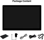Monitorius Waveshare 10.5 colių talpinis jutiklinis amoled ekranas, suderinamas su raspberry pi/jetson nano/pc hdmi prievado ekranu, 2560x1600 2k rai&scaron;ka