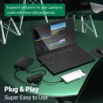 Tymyp usb c &scaron;akotuvas, itin plonas multiport adapteris usb c su greitu duomenų perdavimu, 4-in-1 usb c skirstytuvas, suderinamas su spausdintuvu, mac mini, imac macpro