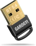 Garogyi bluetooth 5.4 adapteris kompiuteriui, bluetooth lazdelė pelei, klaviatūrai, ausinėms, garsiakalbiams, plan&scaron;etiniam kompiuteriui, usb bluetooth dongle palaiko windows 11/10/8.1/7, plug & play windows 11/10, pro mini