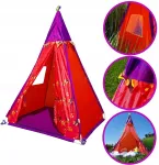 Didelė vaiki&scaron;ka palapinė teepee tipi tvirtas namelis raudonas