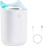 Focenat 3l drėkintuvas, 36db tylus vir&scaron;utinio užpildymo Usb kambario drėkintuvas su dvigubo pur&scaron;kimo režimais ir Led naktine lempute iki 24 val. miegamajam, vaikų kambariui ir augalams