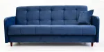 Mebel Elite I&scaron;skleidžiama sofa TIVOLI su patalynės dėže, 120 &times; 185 cm, tamsiai mėlyna