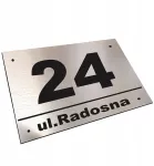 Namo numeris, aliuminio adresinė lentelė + varžtai ir kai&scaron;čiai
