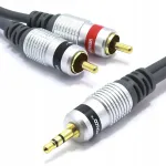 Cisco Mini Jack į Rca kabelis 25m Jack 3.5 stereo 2rca Cinch Aux Vitalco