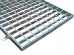 Metalinis durų kilimėlis su rėmu 35x50 kar&scaron;tai cinkuotas