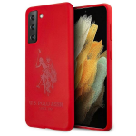 Us Polo Assn US Polo USHCS21MSLHRTRE S21 Plus G996 dėklas telefonui raudonos spalvos silikoninis On Tone