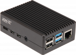 Joy It aliuminio korpusas Raspberry Pi 4 B (juodas (matinis))