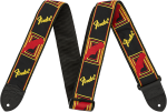 Diržas gitarai Fender BLK/YLW/Raudonas MONO STRAP
