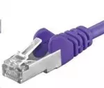 PremiumCord PREMIUMCORD Patch kabelis CAT6a S-FTP, RJ45-RJ45, AWG 26/7 1,5 m purpurinis