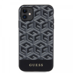 Apple iPhone 11 Guess dėklas GCube Stripes MagSafe (GUHMN61HGCFSEK) juodos spalvos