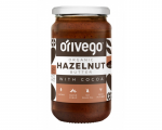 Ekologi&scaron;kas lazdynų rie&scaron;utų kremas su kakava 340 g Orivego