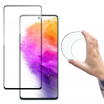 Wozinsky Full Cover Flexi Nano glass filmas apsauginis stiklas with a frame Samsung Galaxy A73 transparent