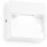 Sieninis &scaron;viestuvas Ideal Lux 1,5W LED sieninis fasado &scaron;viestuvas DEDRA, baltas, 3000K, IP65, 328638
