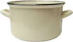 Emaliuotas puodas 22 cm 5,4 l kremas EMALIA OLKUSZ