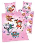 MCU &bdquo;Paw Patrol&ldquo; rožinė patalynė &ndash; 100 procentų medvilnės