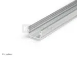LED juostos profilis UNI12 BCD/U, neanoduotas aliuminis, 2m