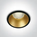 12W COB LED įleidžiamas &scaron;viestuvas, juodu korpusu, 3000K, 10112K/B/W