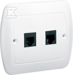 Kontakt Simon ATF2/11 GN.TELEF.2RJ11 PODW.BIA.