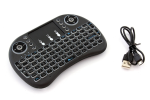 Fusion Accessories Fusion kompakti&scaron;ka belaidė klaviatūra su jutikliniu kilimėliu ir 3 LED spalvomis, skirta Android | iOS | televizoriui | PC