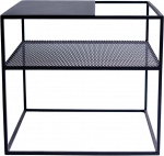 Customform Kavos Staliukas, DARYL METAL 80, 0.8x0.8x0.45 m, Juodas