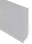 LED grindų apdailos profilis BASE, neanoduoto aliuminio, 2m