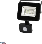 10W LED prožektorius su judesio davikliu LOFOT, juodas, 6000K, IP65