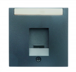 Hager Polo 11701606 Berker B.1/B.3/B.7 Stiklas Vienas centrinis elementas su apsauga nuo dulkių ir ženklinimo laukeliu antracito spalvos 11701606