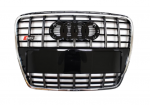 Vag Radiator Grille Platina Rausva 2012 2014 Audi A6 S6 Originalus 4G0853651AB1RR