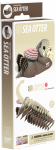 Dėlionė EUGY 3D kartoninis modelis &bdquo;Ūdra&ldquo;