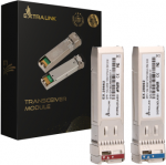 &Scaron;akotuvas Extralink SFP+ 10G | SFP+ WDM modulis | 10 Gbps 1270/1330 nm, vienmodis, 2 km, skirtas