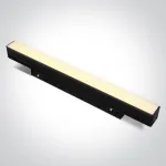 8W LED linijinis &scaron;viestuvas į magnetines sistemas ONELIGHT MINI/MIDI, juodas, 3000/3500/4000K, 42100AA/B/V
