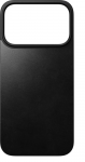 Nomad Magnetic Leather Back &ndash; odinis MagSafe dėklas, juodas, skirtas iPhone 17 Pro
