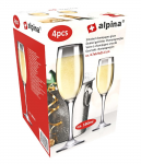 Glāzes &scaron;ampanie&scaron;a Alpina 4gb 180ml, dūmakainas