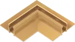 Užglaistomo magnetinės sistemos ZAMBELIS MAGNETIC 6MM bėgelio horizontalus kampinis sujungimas, 24V, žalvario sp., 25225