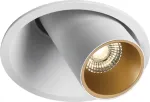 9W LED įleidžiamas &scaron;viestuvas, baltos/aukso sp., 2700/3000/4000K, 25362